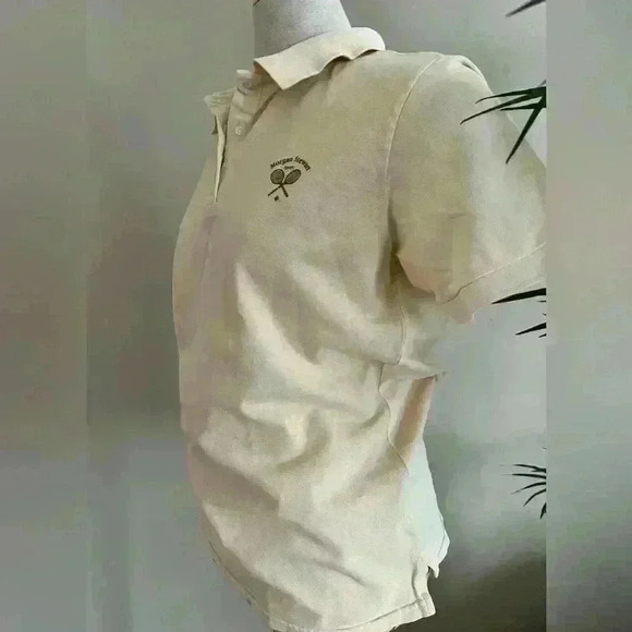 Morgan Stewart Women’s Cotton Polo Shirt | Butter Yellow | M | Tennis Shirt - Picture 4 of 8